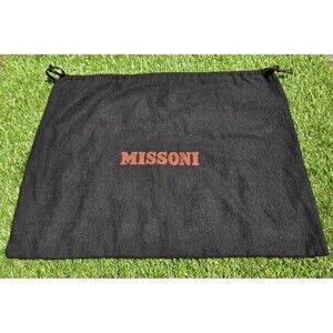Missoni Black Drawstring Dust Bag 17" x 13" Purse Shoes Bag